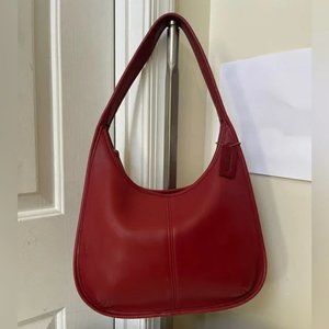 Vintage COACH Leather Ergo Zip Hobo Bag 9025